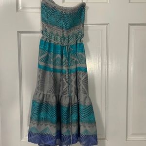 American Eagle Strapless Multi-colored Dress, Size XS